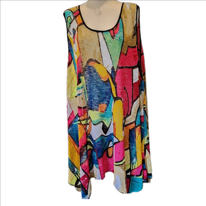 Serengeti Multi-color abstract design Swim Coverup